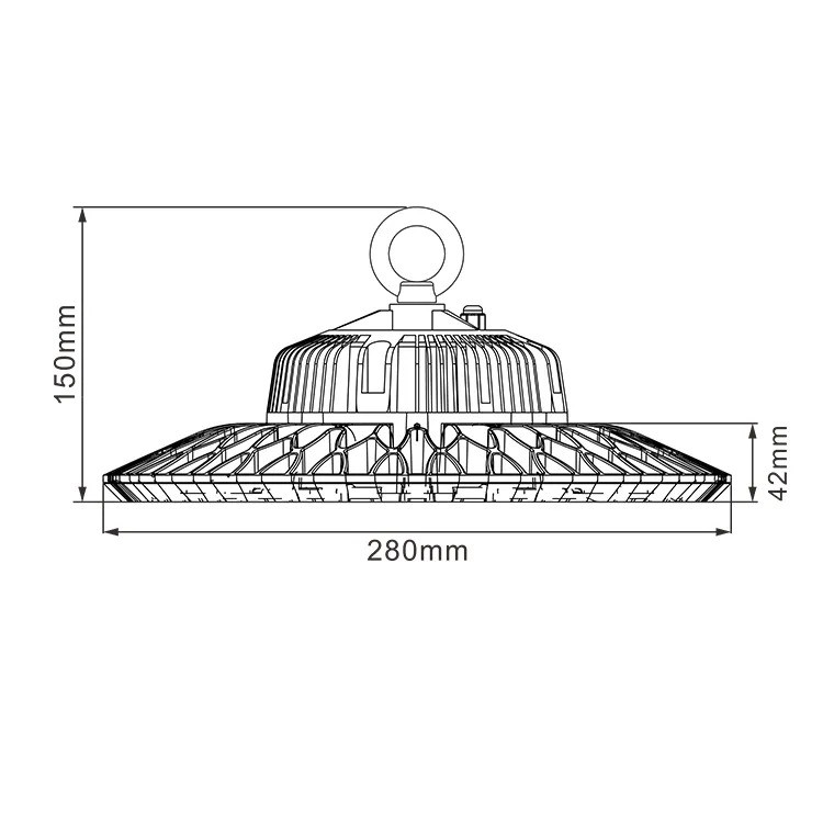 100W uv high bay light size 100W uv high bay light size
