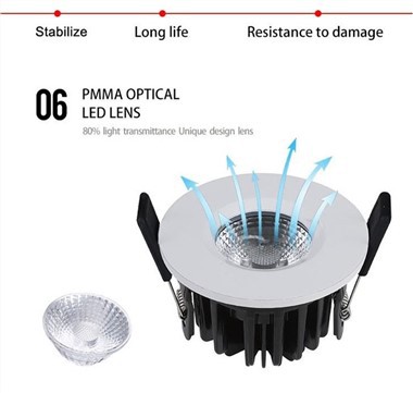 Rheoli o Bell Dimmable Lliw Newid Dan Arweiniad Downlights