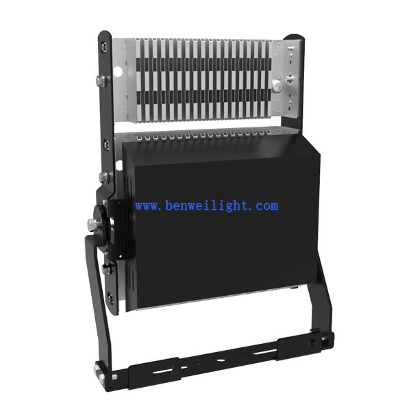 football stadium with flood lights