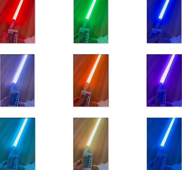 Lliw Tiwb Digidol Awyr Agored IP65 Yn Newid Golau Tiwb LED RGB T8