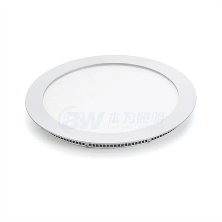 LED Rownd Flat Panel Nenfwd Flysio Mount Gyda Newid Lliw CCT