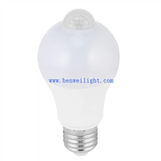 Bwlb Golau LED 12 Watt Gyda Synhwyrydd Symudiad Lamp Smart