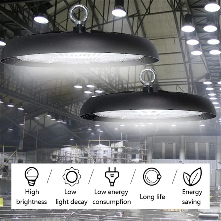 160W Bae Uchel UFO LED Goleuadau Siop Ysgafn