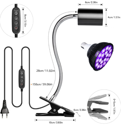 golau uv ar gyfer esgid