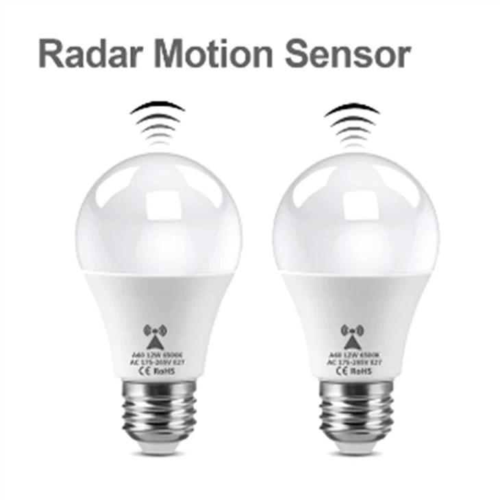 Bwlb golau LED Synhwyrydd Smart