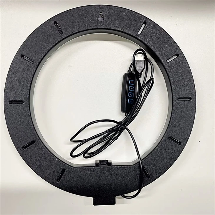 LED Ringlight Lamp n Ben-desg Dimmable 40 Lliwiau RGB Tall Golau Cylch