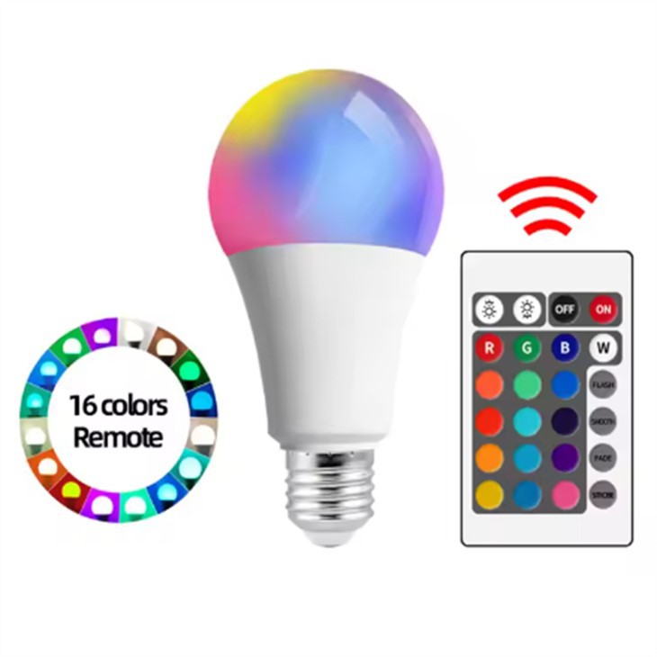 RGB LED Blub Rheoli o Bell Newid Lliw