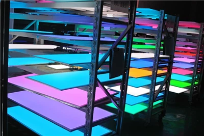 Golau Panel Fflat LED RGB wedi'i Atal 40W 62 × 62