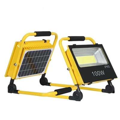 Golau Gwaith Solar LED Aildrydanadwy Cludadwy 50W